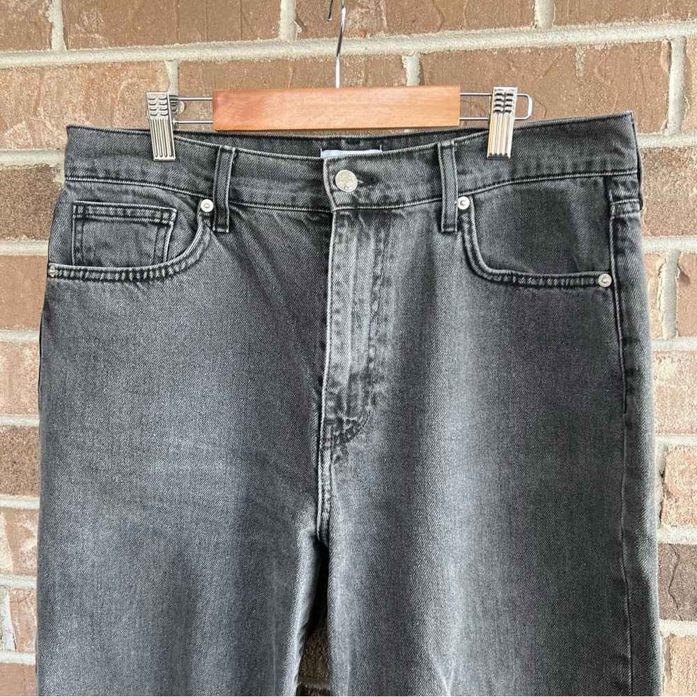 Forever 21 wide leg high-rise ripped jeans // size 30 - Picture 2 of 6